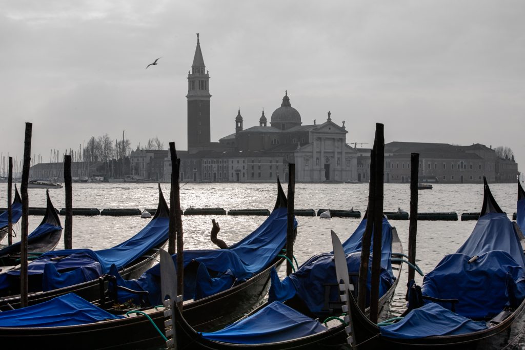 Venice, Italy. Gondolas.